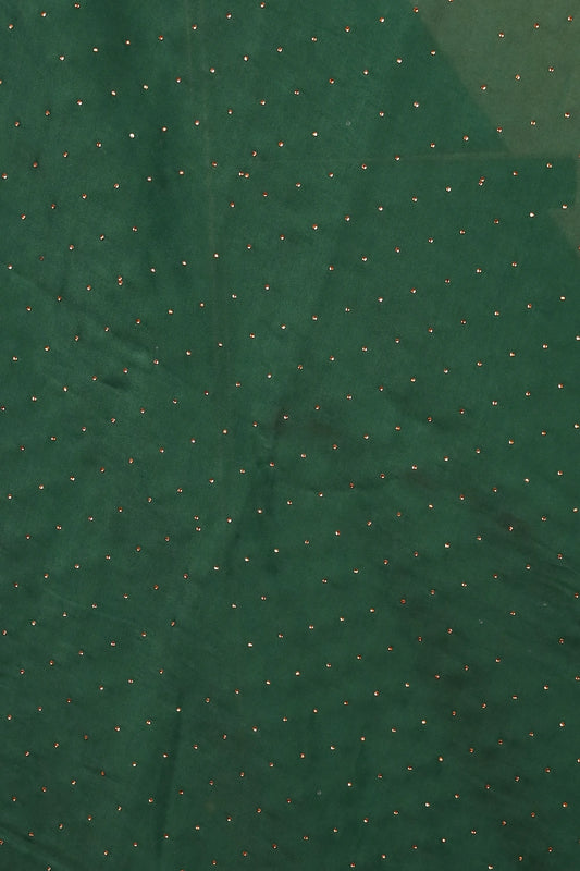 Green Satin Saree