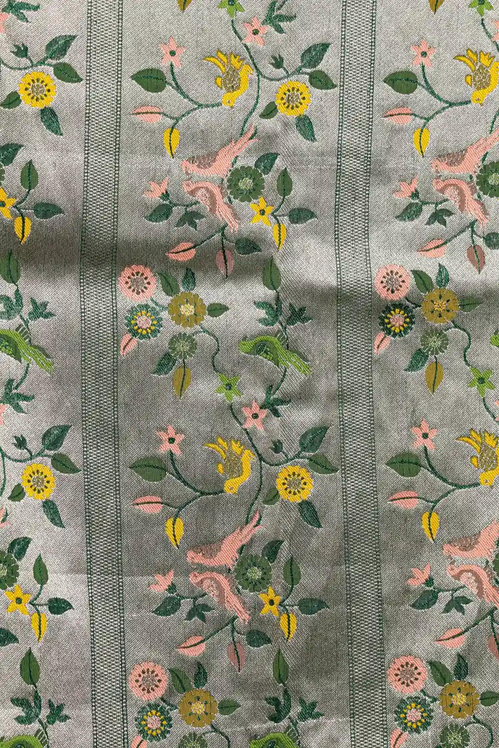 Green Semi Banarasi Saree - Seematti