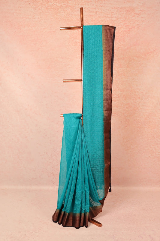 Green Semi Jute Saree