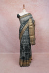 Green Semi Jute Saree - Seematti