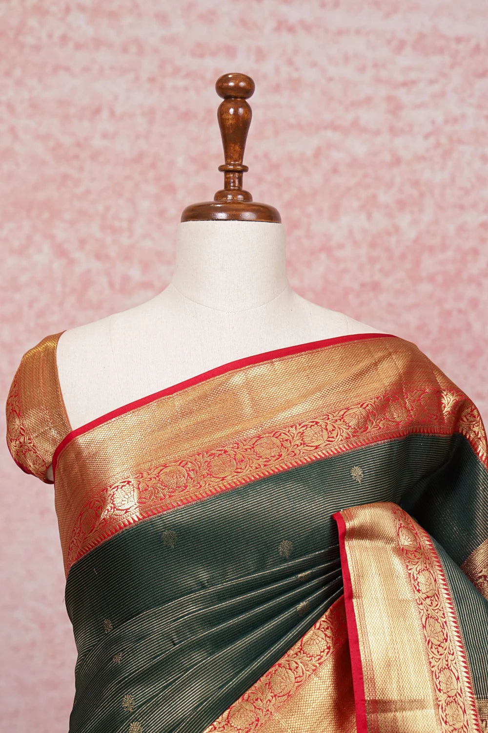 Green Semi Kancheepuram Saree - Seematti
