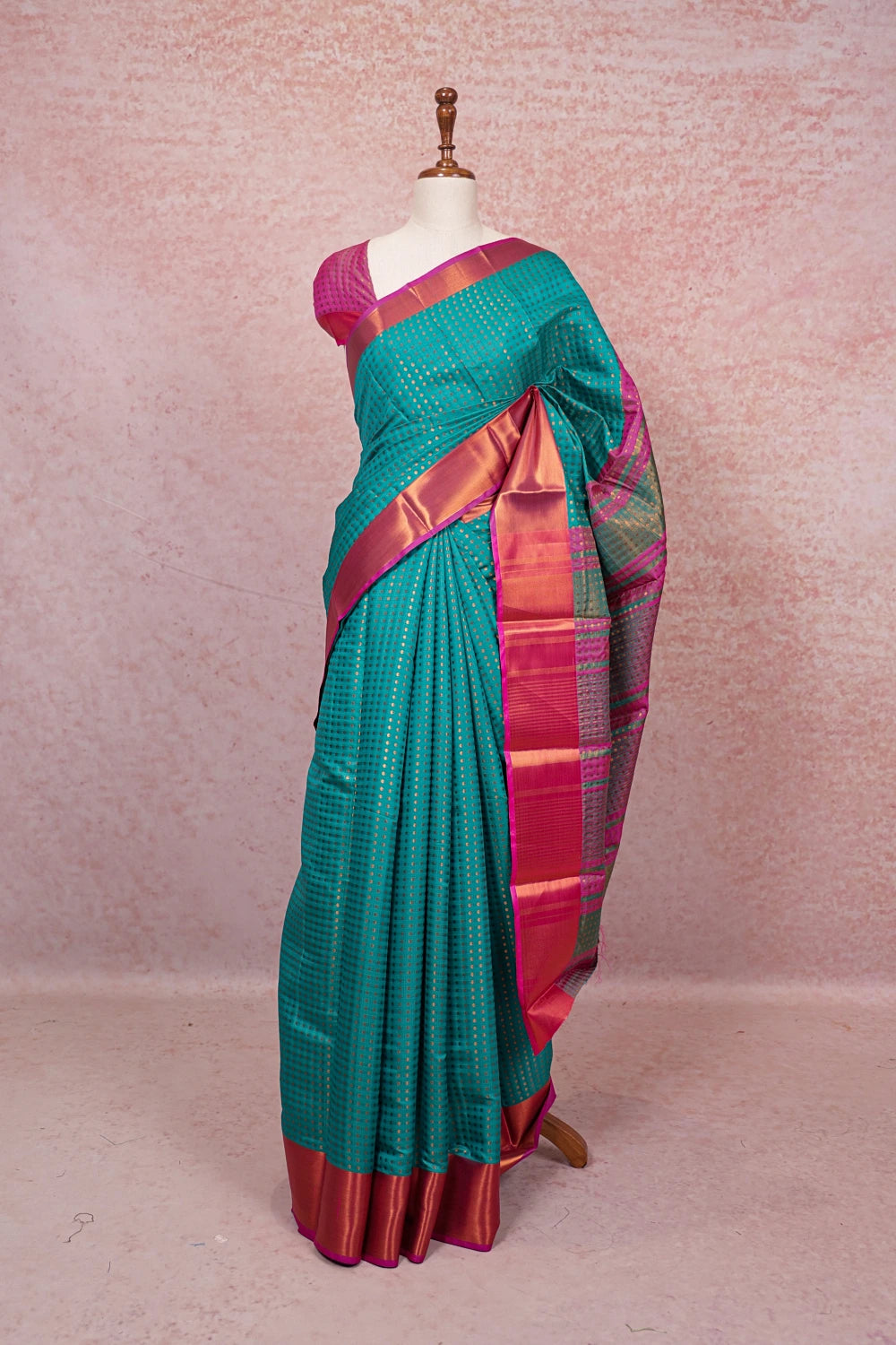 Green Semi Silk Saree