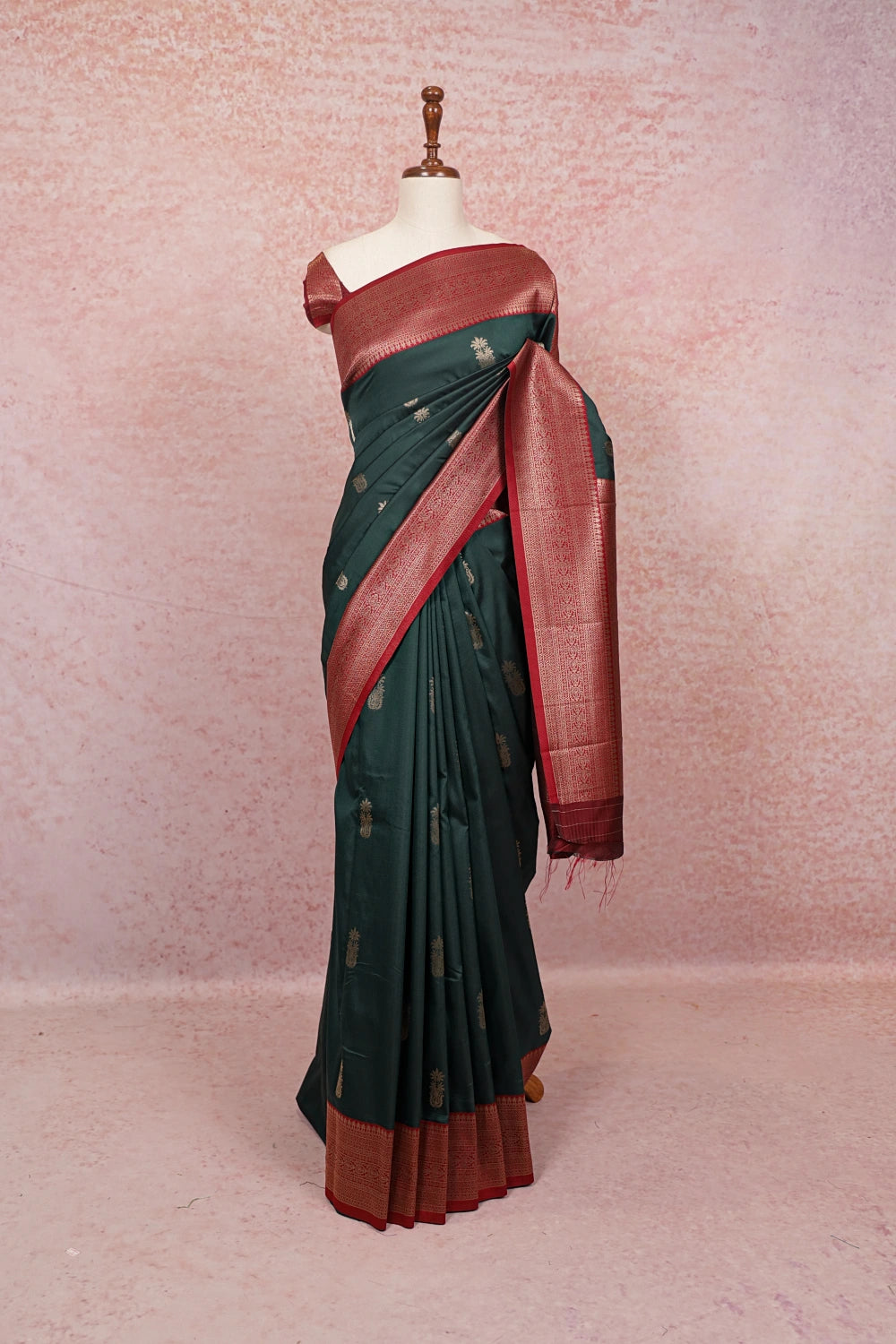 Green Semi Silk Saree