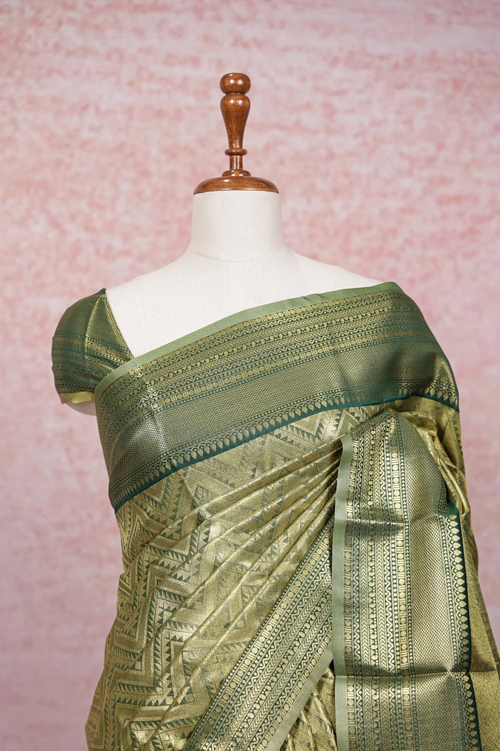 Green Semi Silk Saree