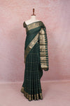 Green Semi Silk Saree - Seematti
