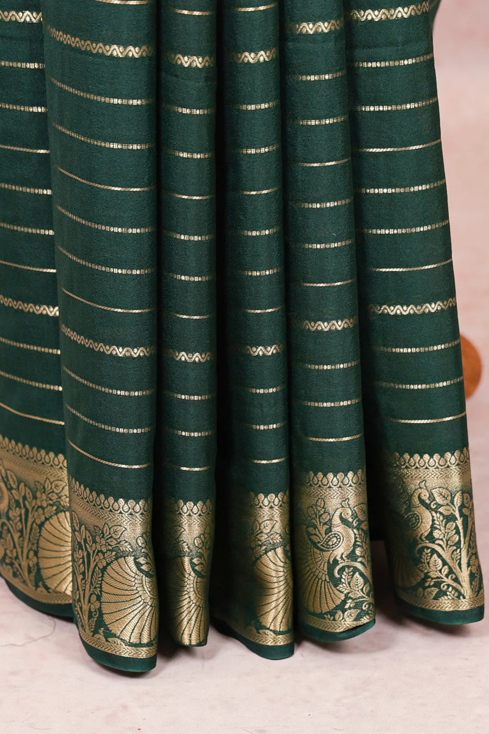 Green Semi Silk Saree - Seematti
