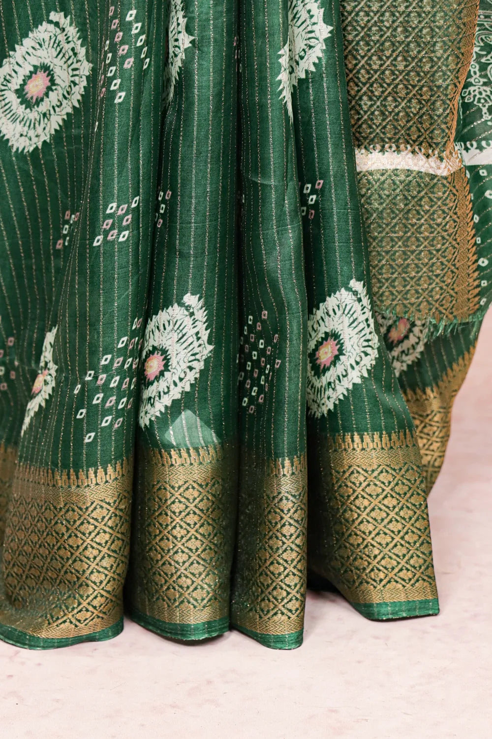 Green Semi Silk Saree
