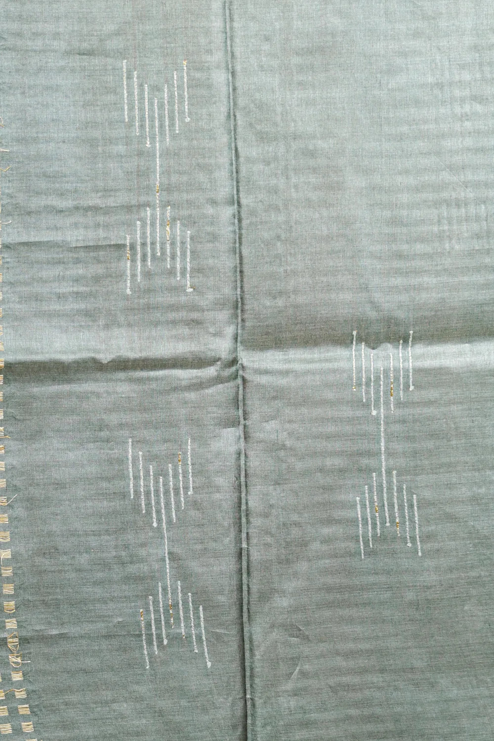 Green Tussar Silk Saree