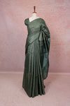 Green Tussar Silk Saree - Seematti