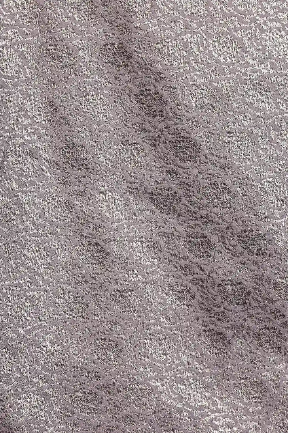 Grey Chanderi Banarasi Saree