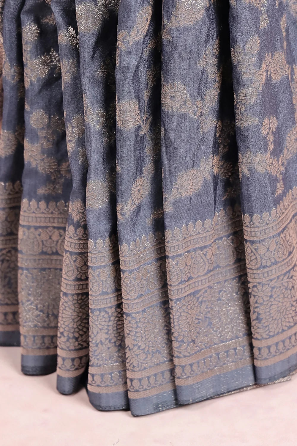 Grey Jute Banarasi Saree