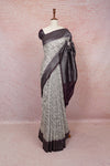 Grey Semi Banarasi Saree - Seematti