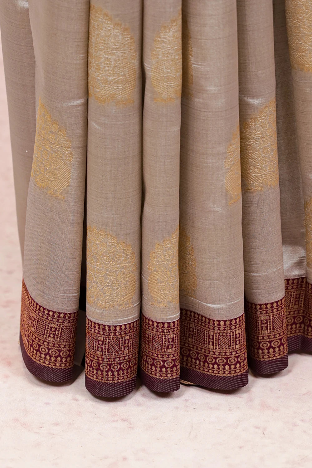 Grey Semi Silk Saree - Seematti