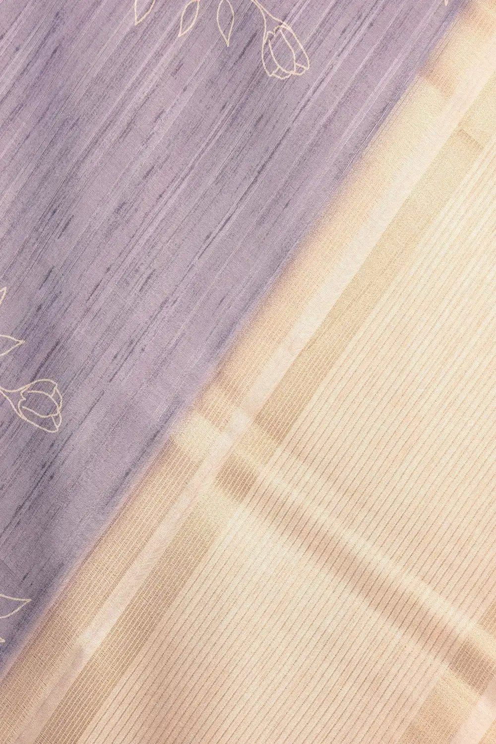 Grey Semi Tussar Saree