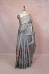 Grey Semi Tussar Saree - Seematti
