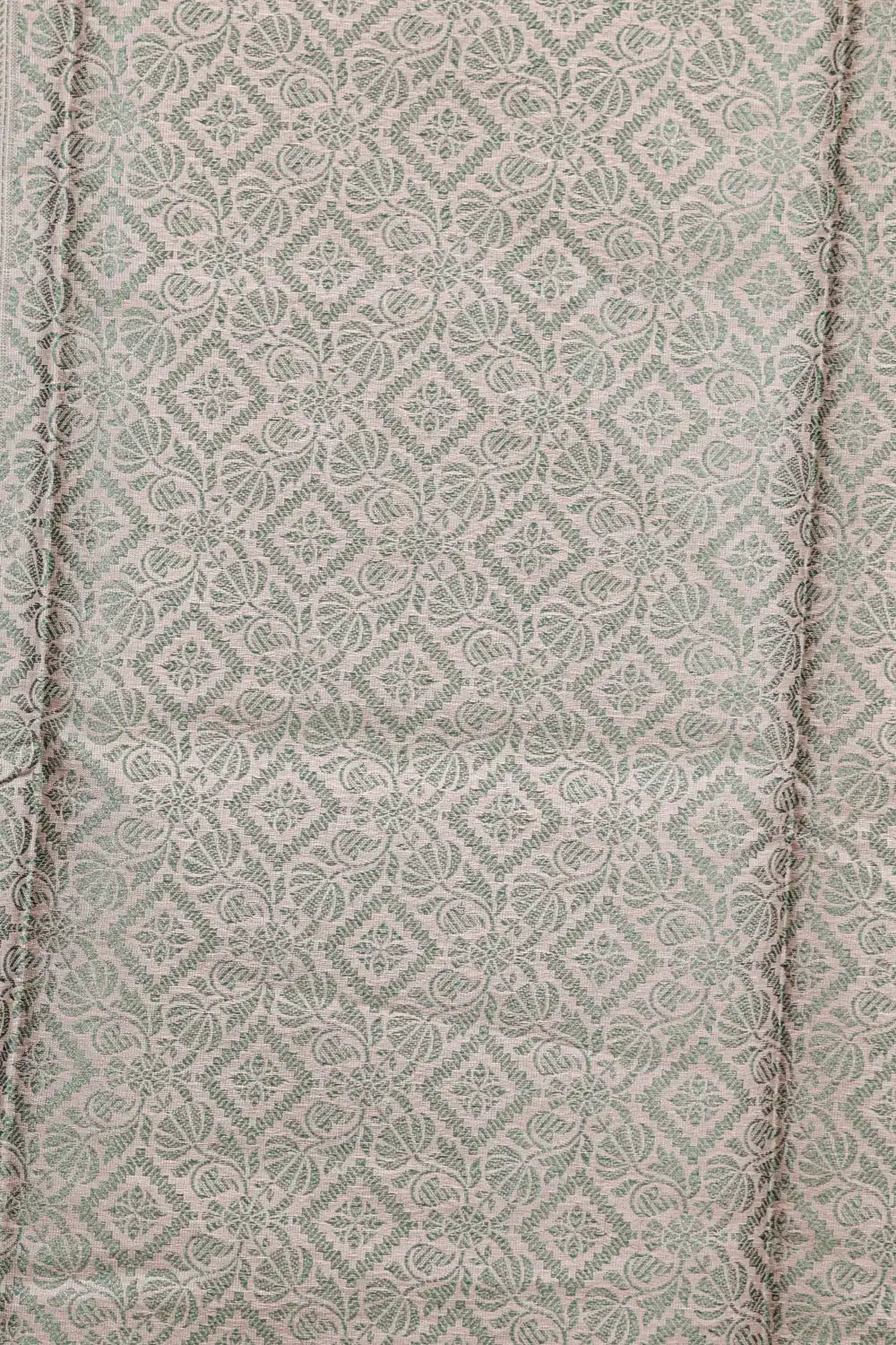 Grey Tussar Silk Saree