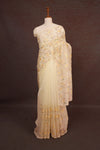 Butterscotch Yellow Organza Saree