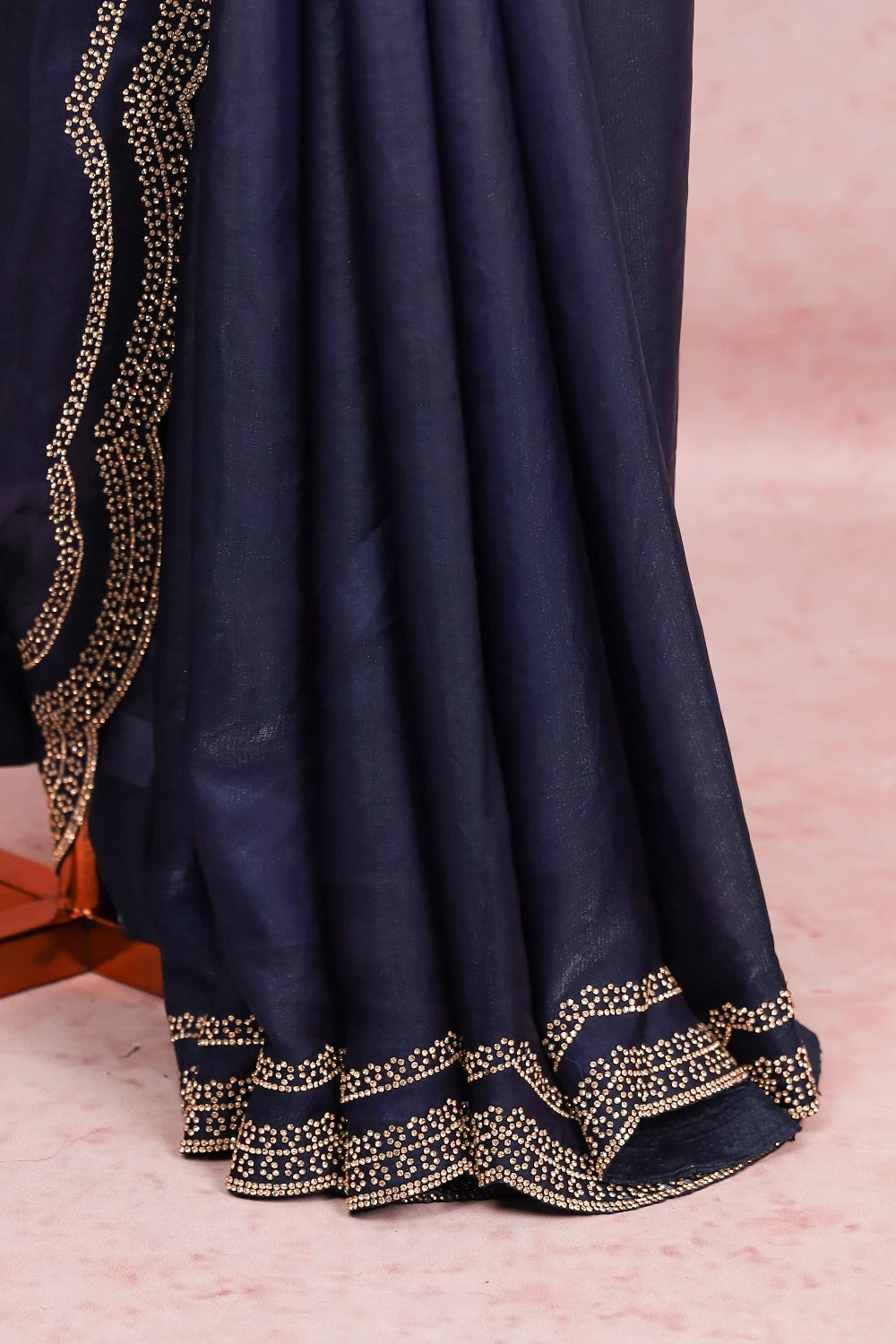 Ash Blue Organza Saree