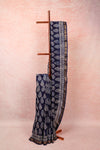 Navy Blue Chanderi Silk Saree