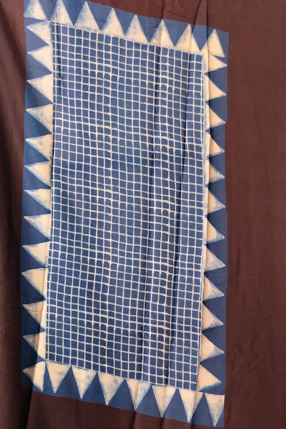 Indigo Modal Casual Saree With Plain Border - Seematti