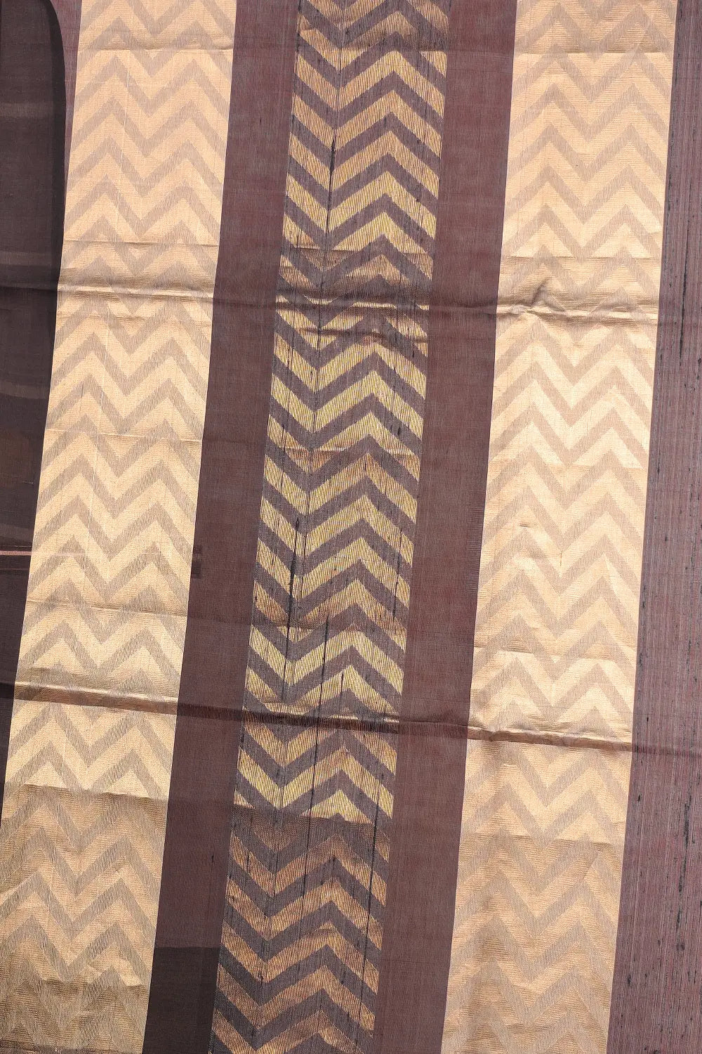 Kakhi Color Kora Silk Butta Saree With Without Border - Seematti