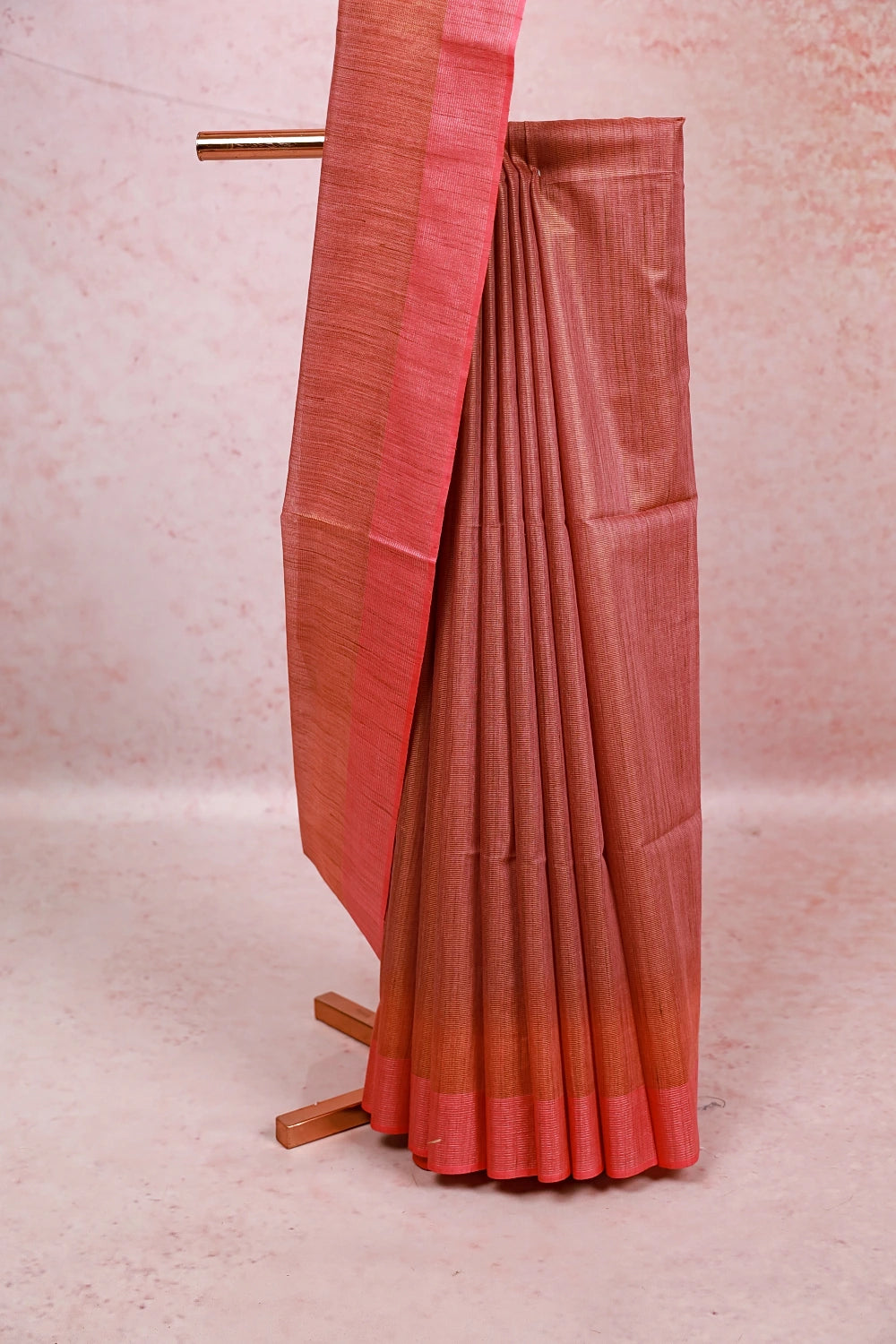 Lavender Gold Semi Tussar Saree