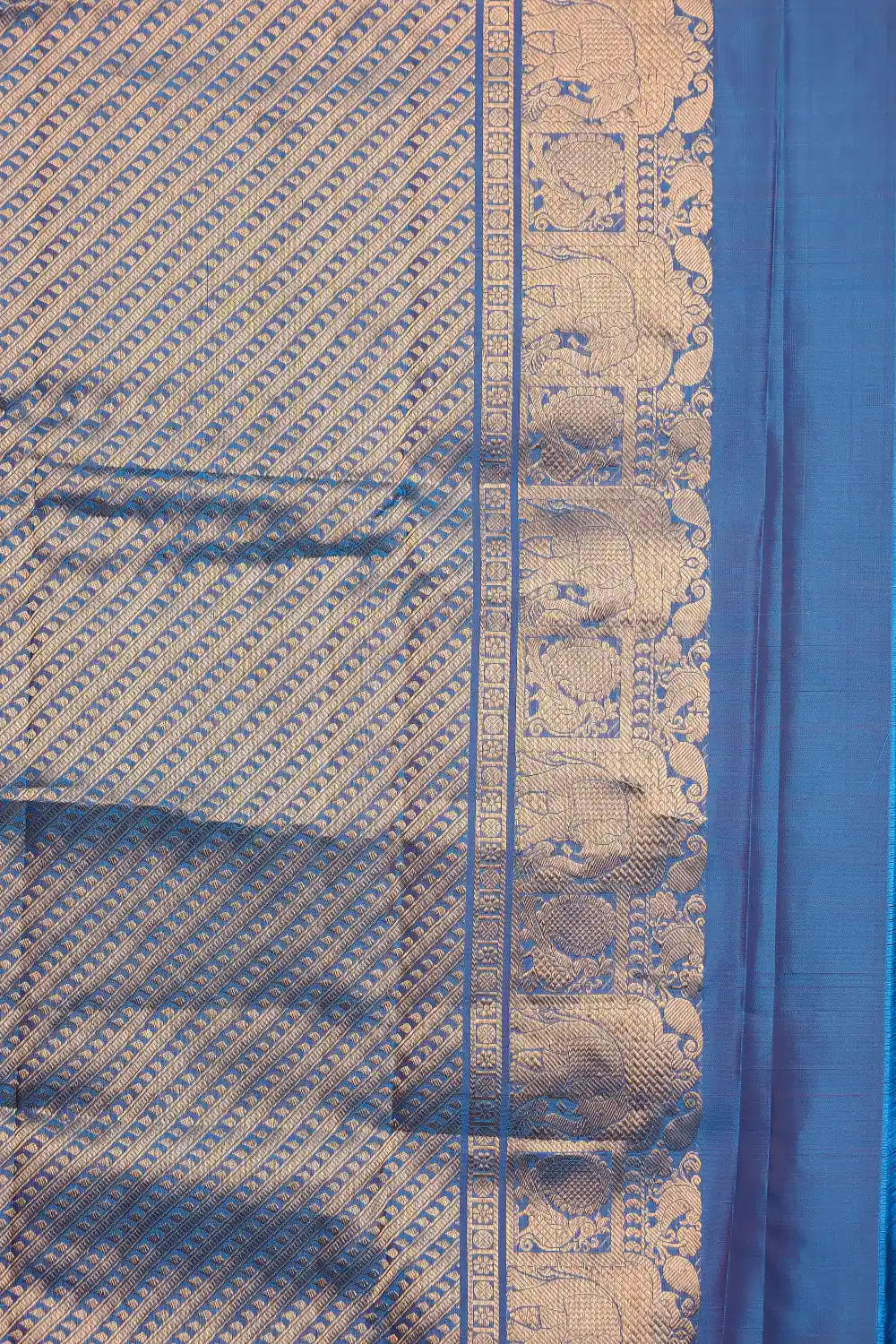 Lavender Kancheepuram Soft Silk Saree