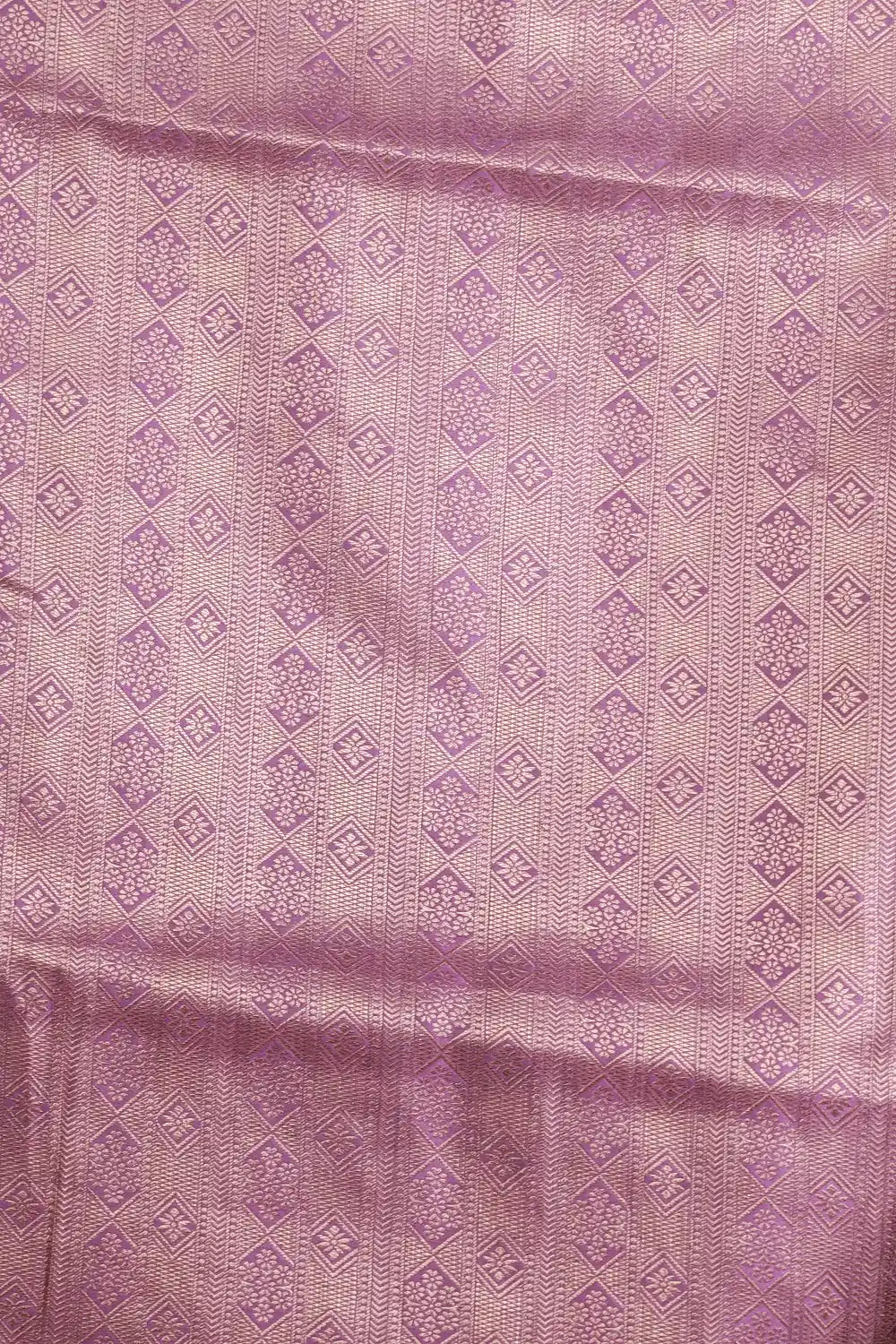 Lavender Lilac Semi Silk Saree