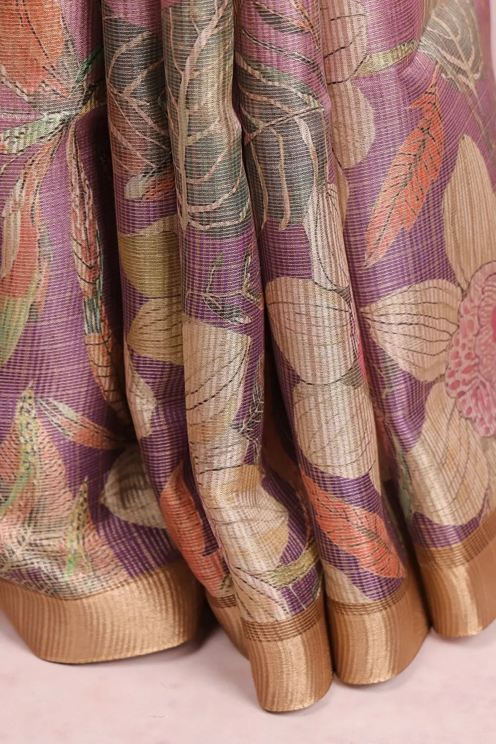 Lavender Semi Tissue Saree