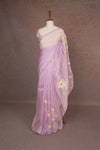 Lavender Soft Organza Saree