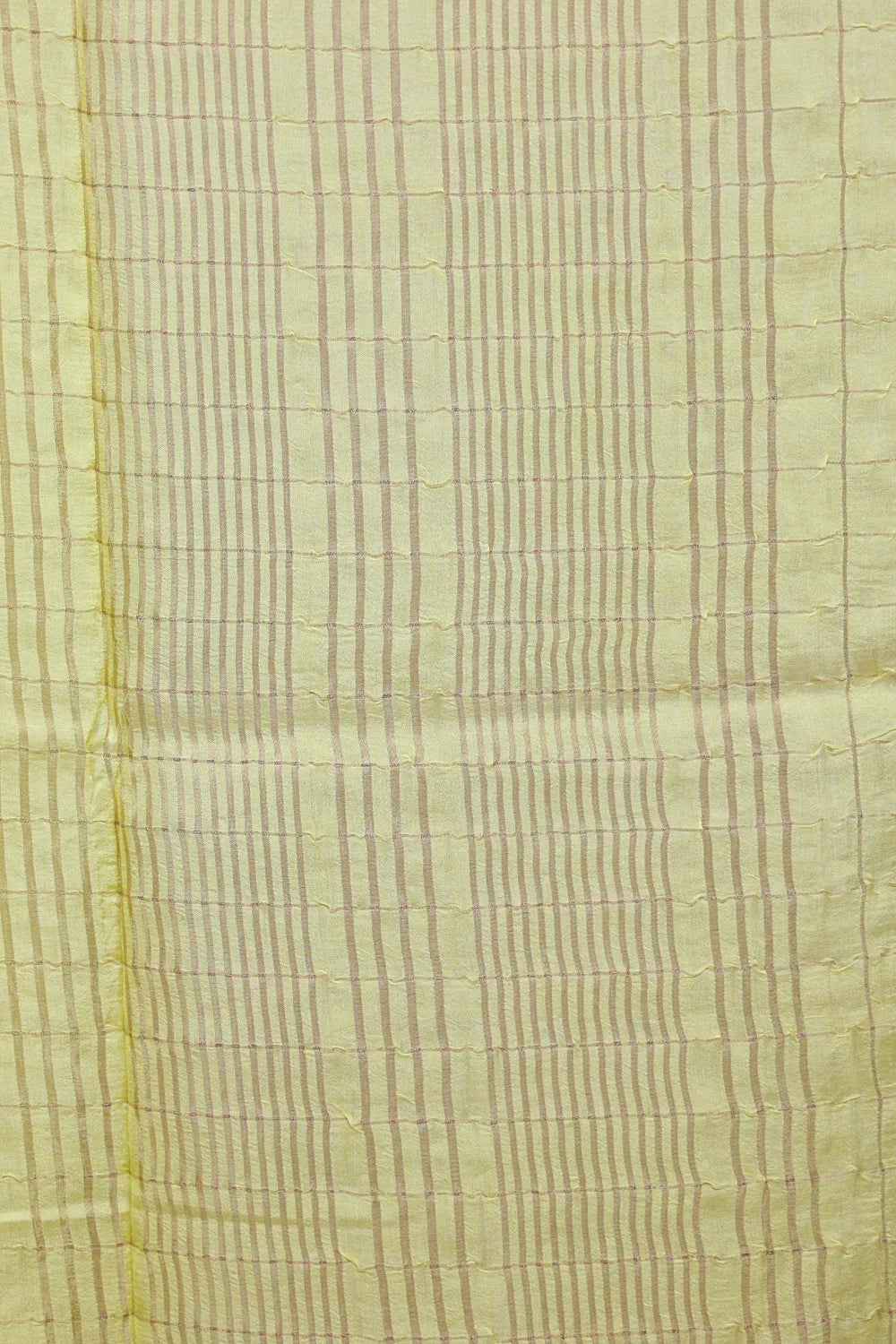 Lemon Yellow Semi Banarasi Saree - Seematti