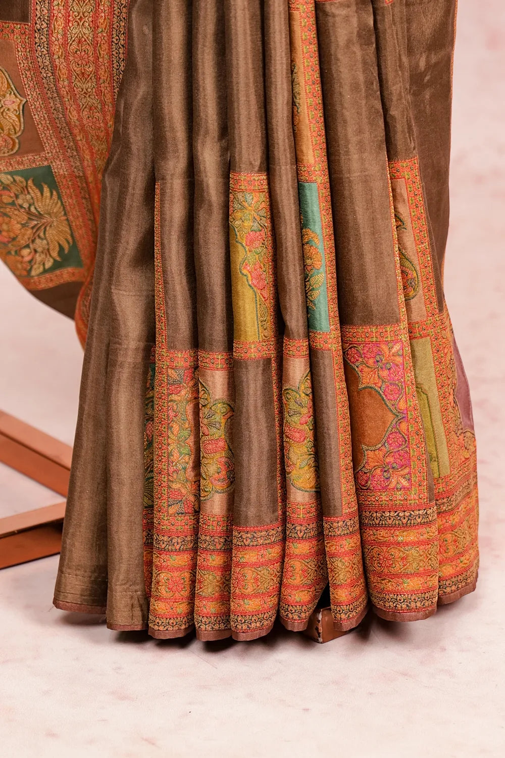 Light Brown Banarasi Saree