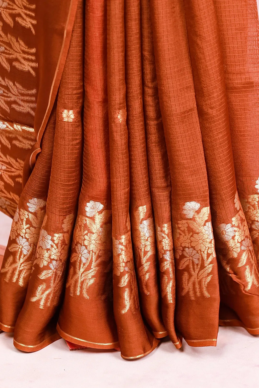 Light Brown Soft Silky Kota Saree