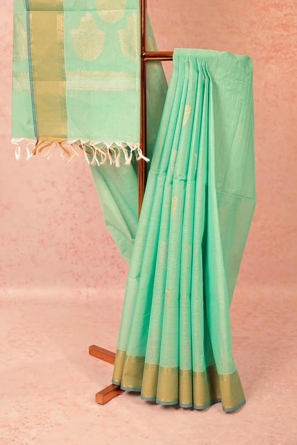 Light Green Cotton Saree