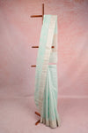 Light Green Cotton Silk Saree