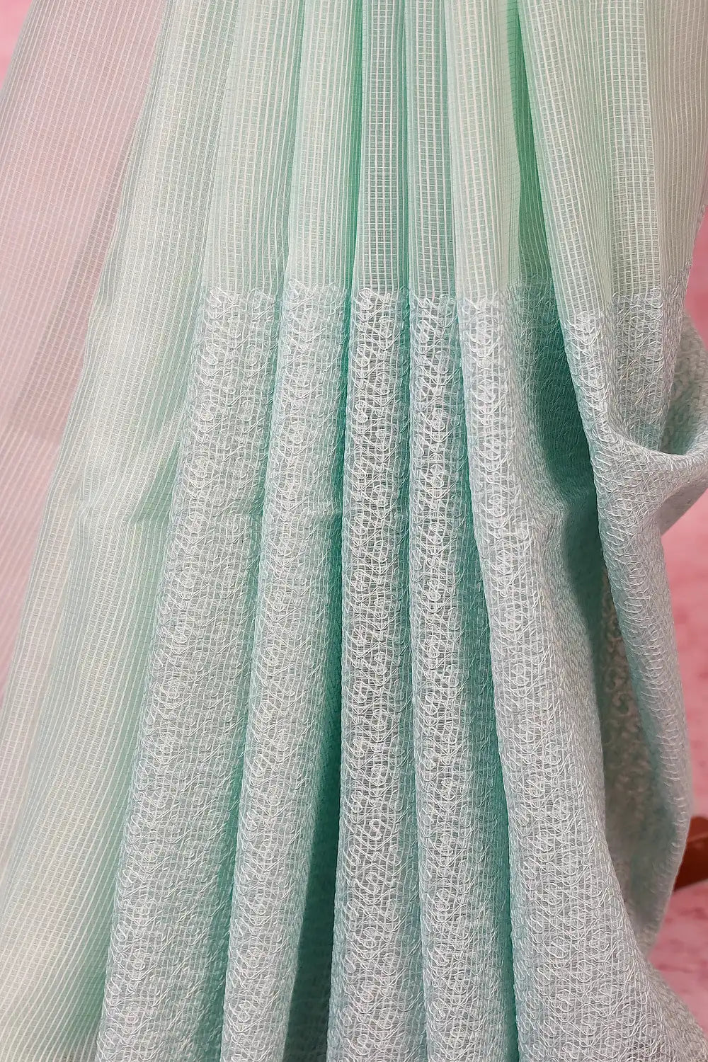Light Green Net Kota Saree