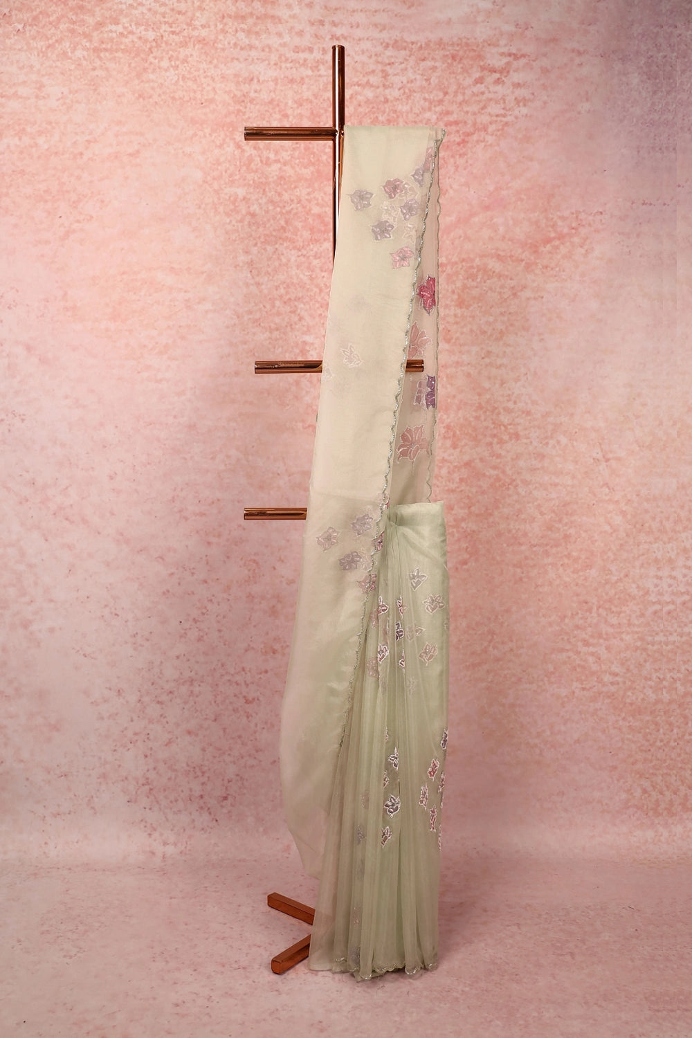 Light Green Organza Saree