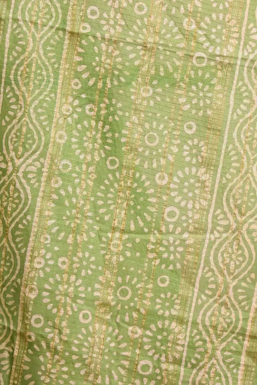 Light Green Semi Silk Saree