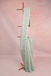 Light Green Semi Tussar Saree