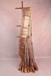 Light Maroon Chanderi Tissue Saree