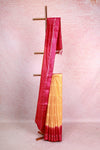 Light Orange Semi Tussar Saree