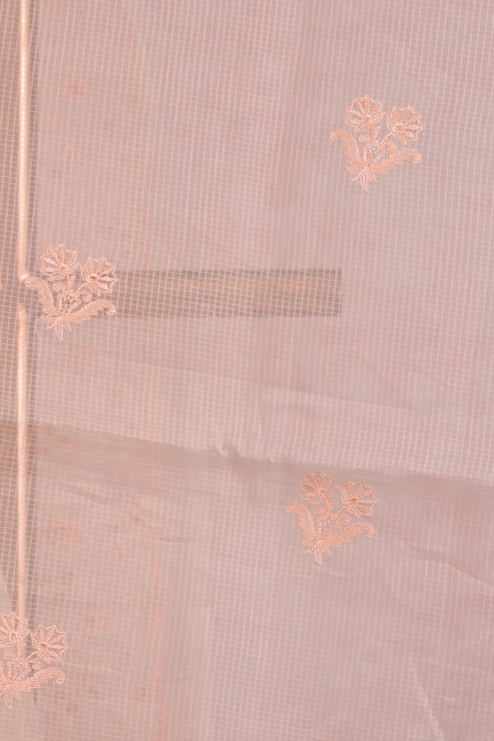 Light Peach Kota Saree