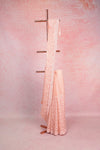 Light Peach Organza Saree