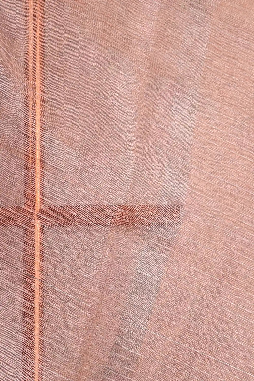 Light Peach Semi Chanderi Saree