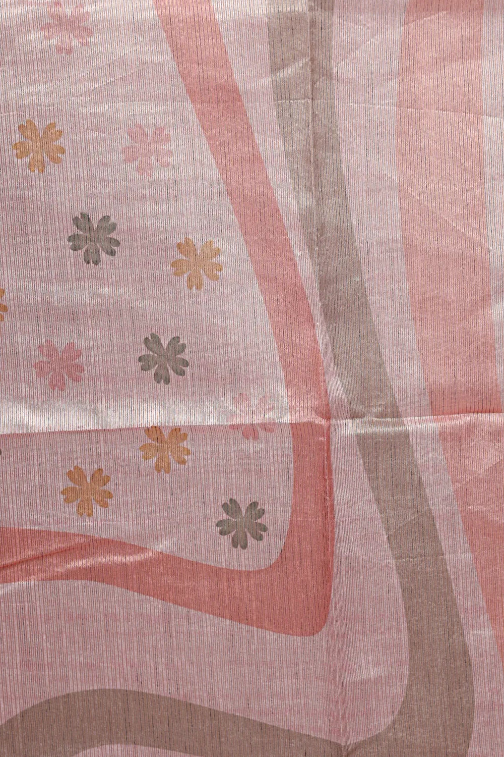 Light Pink Semi Silk Embroidary Unstitched Churidhar Material