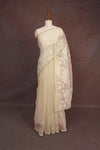 Light Pista Green Tissue Organza Saree