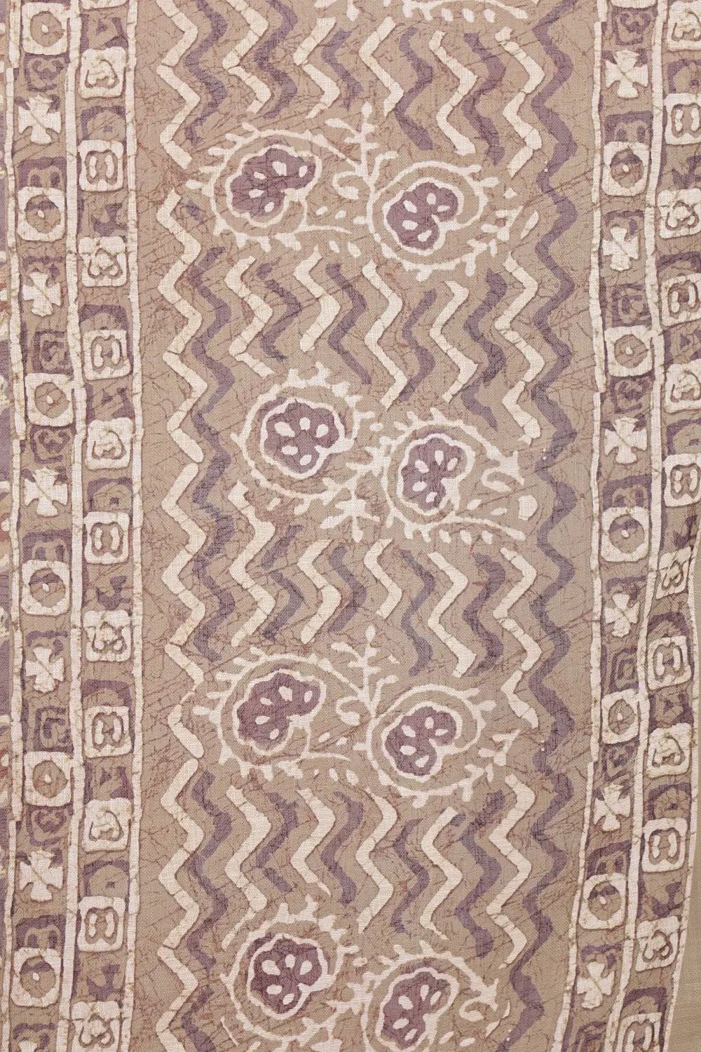 Light Purple Linen Cotton Saree - Seematti