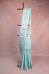Light Sky Blue Semi Tussar Saree