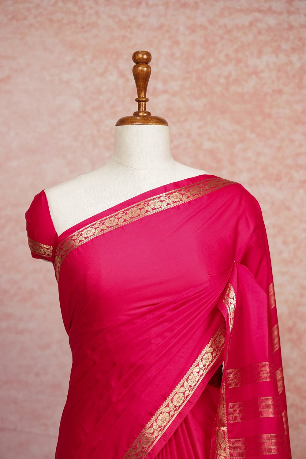 Magenta Chiffon Saree