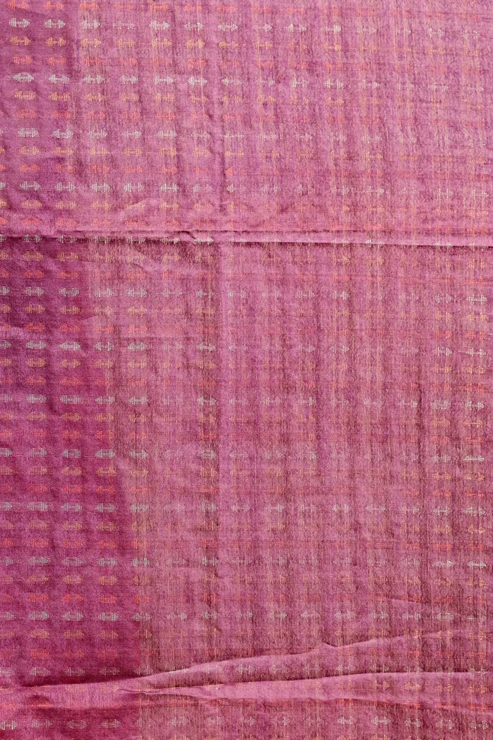 Magenta Pink Semi Tussar Saree